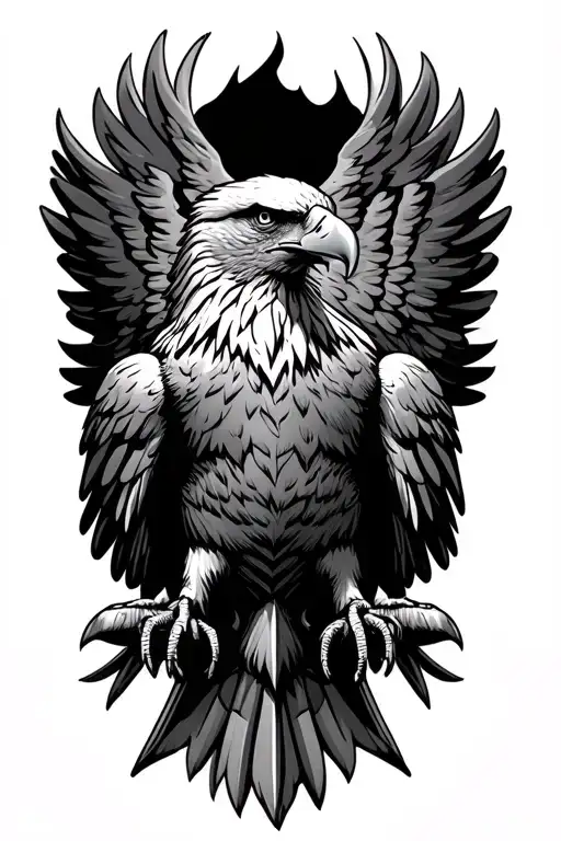 Eagle Statue Perched