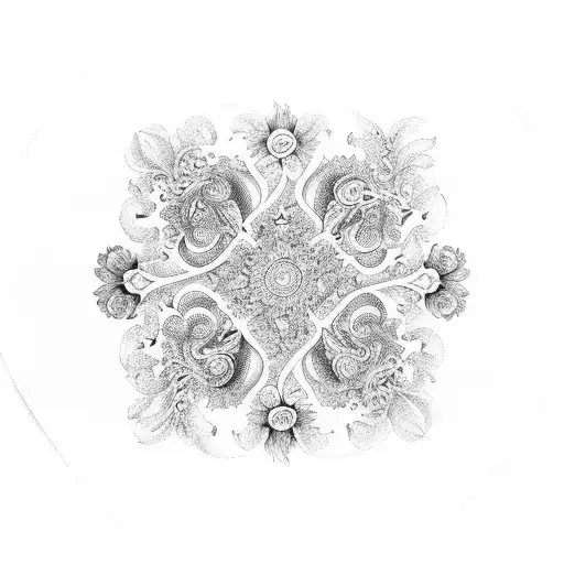 An Intricate Victorian-inspired Floral Pattern