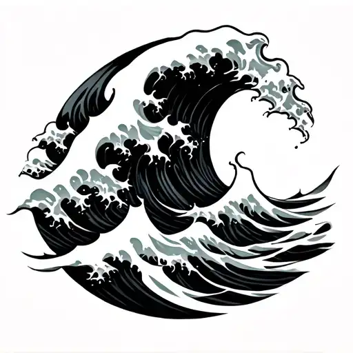 Small Line Ocean Waves