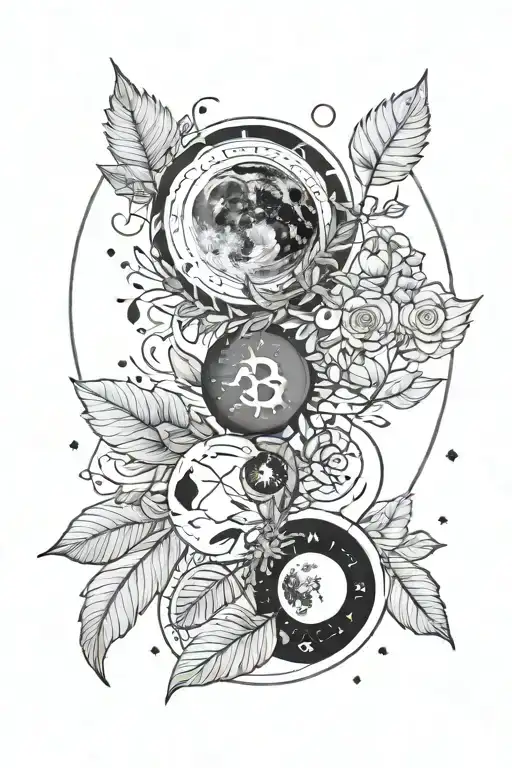 Leaves And Moon Phases Incorporated
