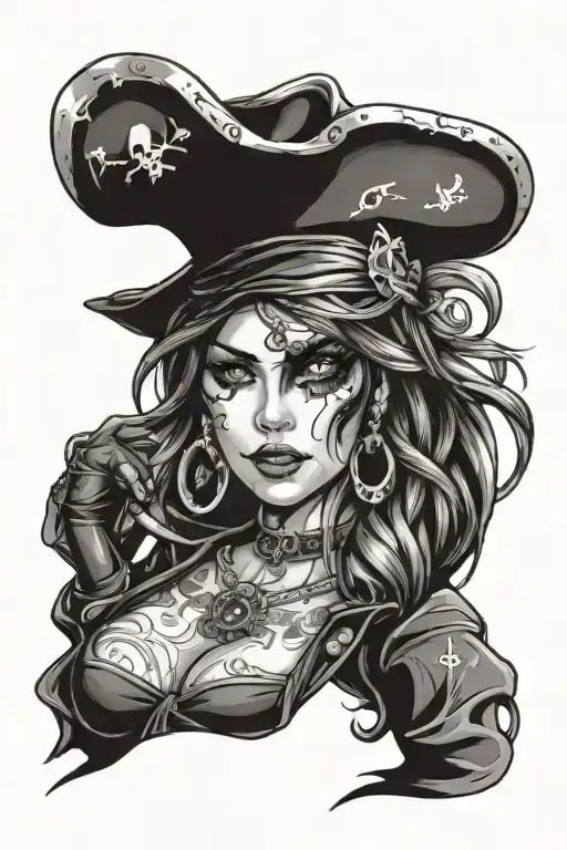 Pirate Sexy Chick Wrapped