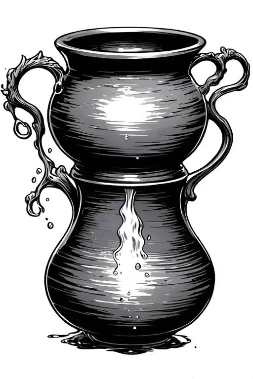 Aqurarius Pot Pouring Water