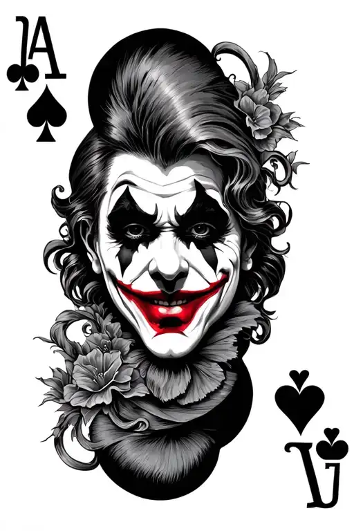 Joker Card With Personal Memories In The Middle