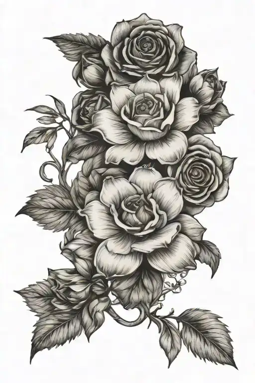 January Birth Flowers Spine