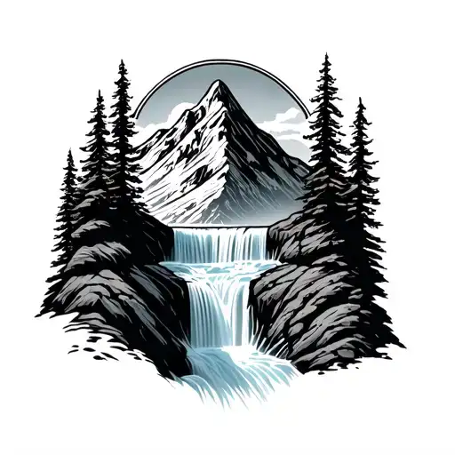 Shield Mountain Chisholm Waterfall