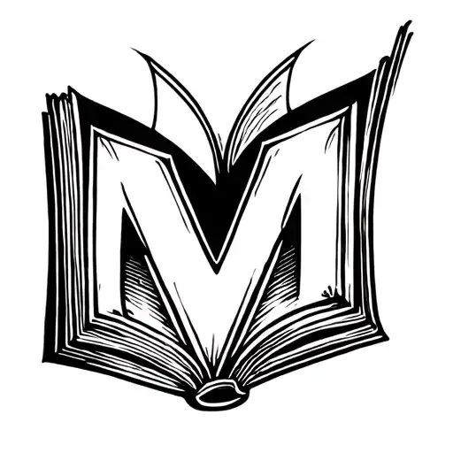 The Letter M In The Shape Of A Book