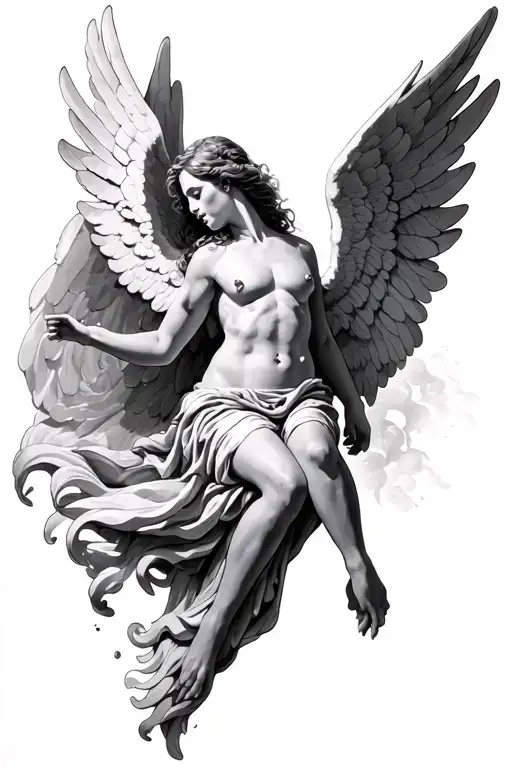 Realism Falling Angel