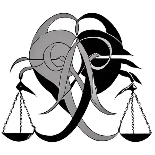 Libra And Virgo Signs Intertwined