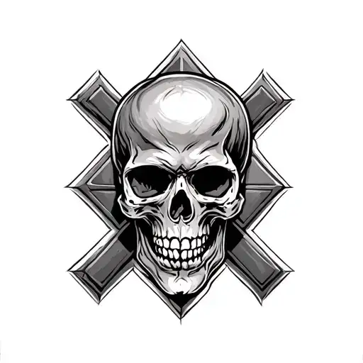 Skull And Cross For Christian