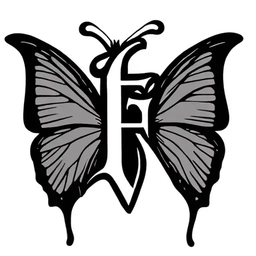 Butterfly And An F Initial
