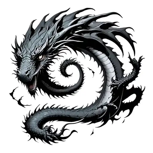 Dragon Blackhole Destroying