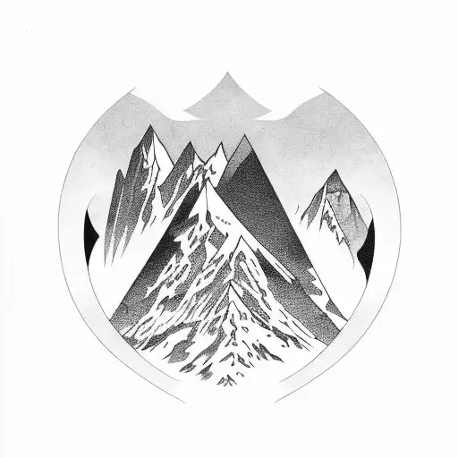 Hiking Up A Mountain Surrounded By Temple Knights