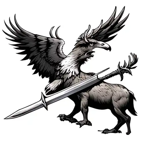 Sword Eagle Deer