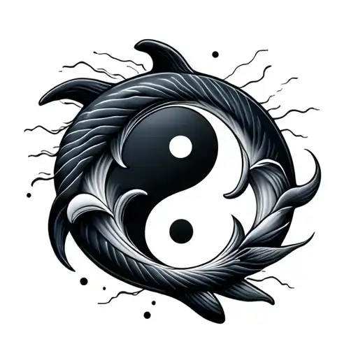 Dolphin Yin Yang
