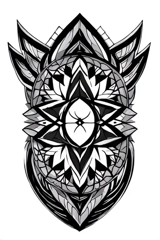 Black Sacred Geometry Patterns