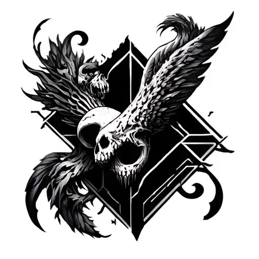 Cybersigilism And Gothic Line Work Arm Sleeve