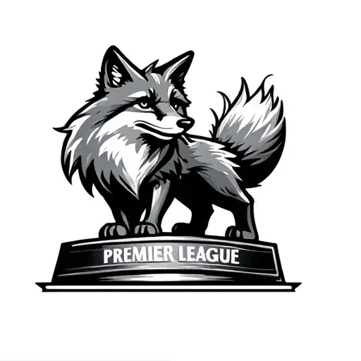 Fox With Premier League Trophy