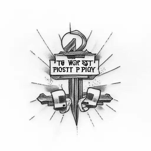 Tattoo With Words Prepare For The Worst Pray For The Best With Crosses In Between Worst And Pray