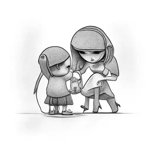 Mother Helping His Child