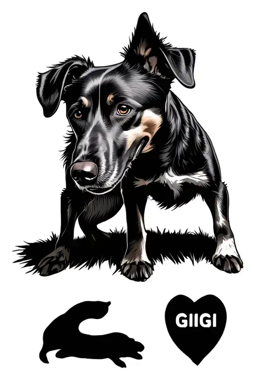 Hunting Dog With The Names Paw-paw & Gigi