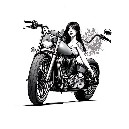 Large Breast Biker Girl