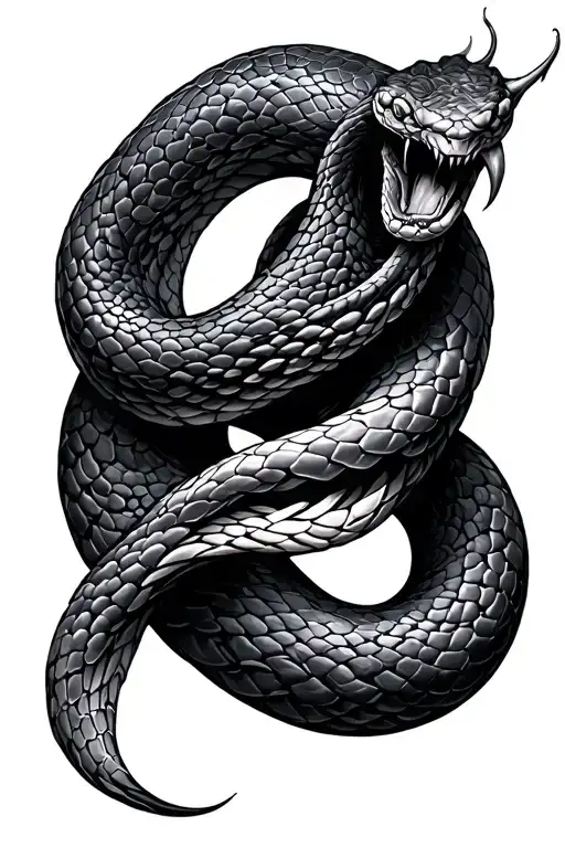 Cybersigil Uroboros Snake Wrapped