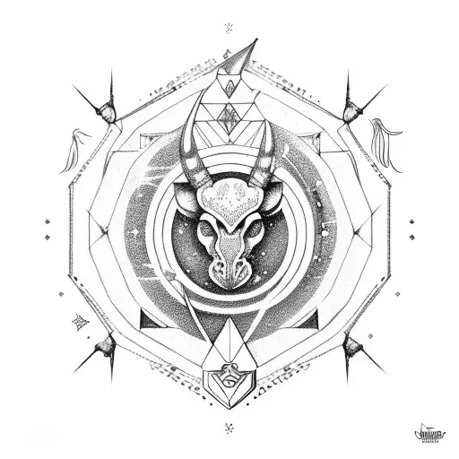 Sagittarius Astrological Sign With Orchid