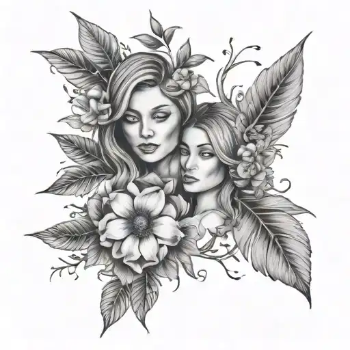 Mother And Daughter Matching Plants