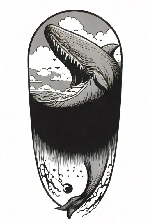 Smiling Half Sperm Whale Half Thermonuclear Missile