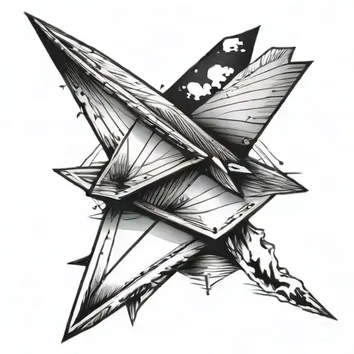 Aesthetic Wrist Paper Airplane