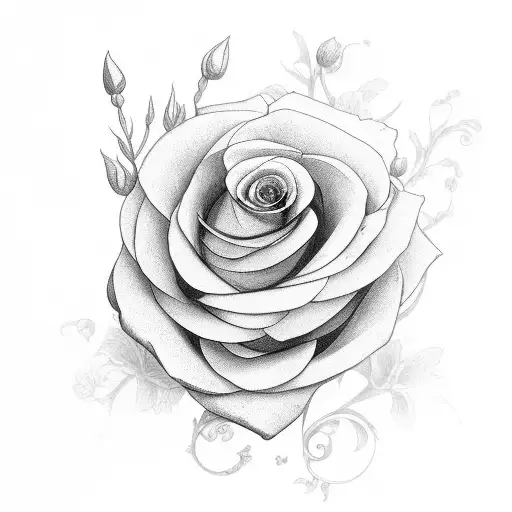 Flowers With Something Beautiful Remains On The Stem