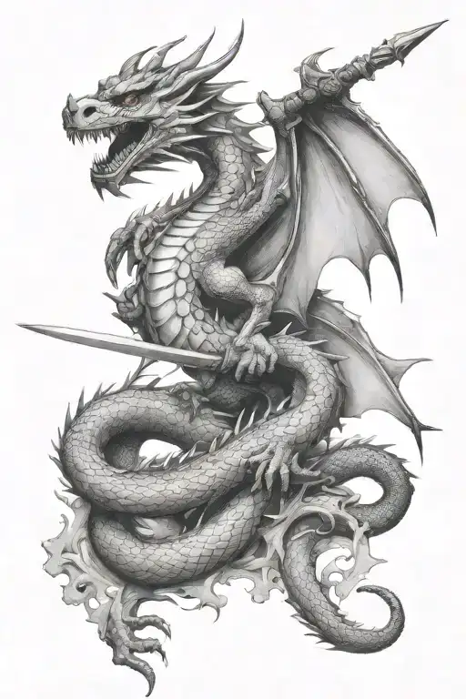 Dragon And Spear