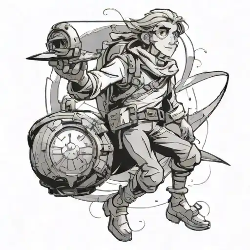 Draw Me A Tattoo About The Disney Animated Film Treasure Planet