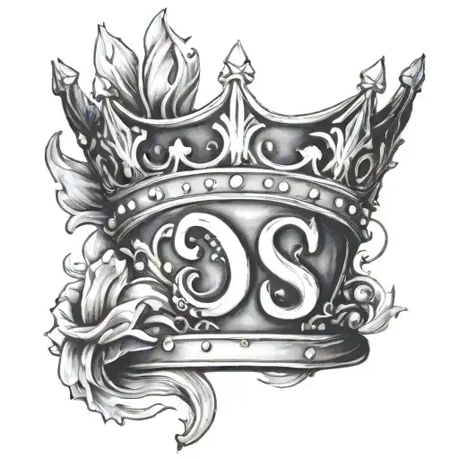 Letter S And Crown