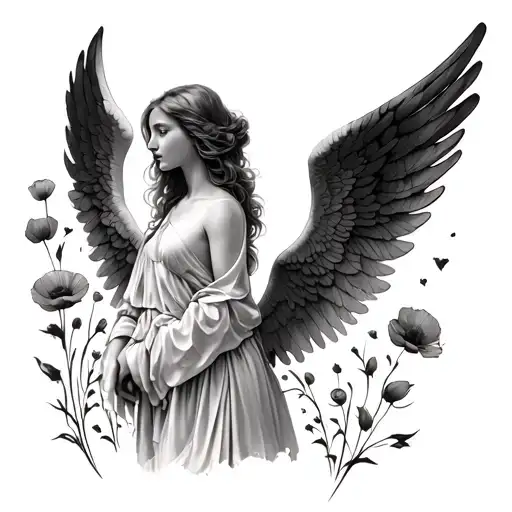 Poppy Angel Wings Spread Wide