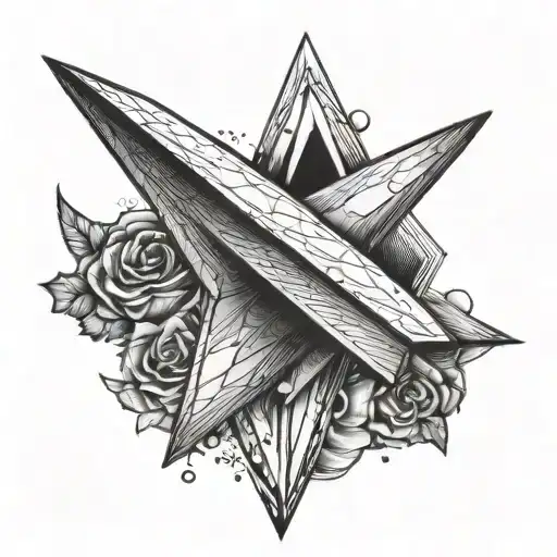 Aesthetic One Paper Airplane Tattoo Inspired