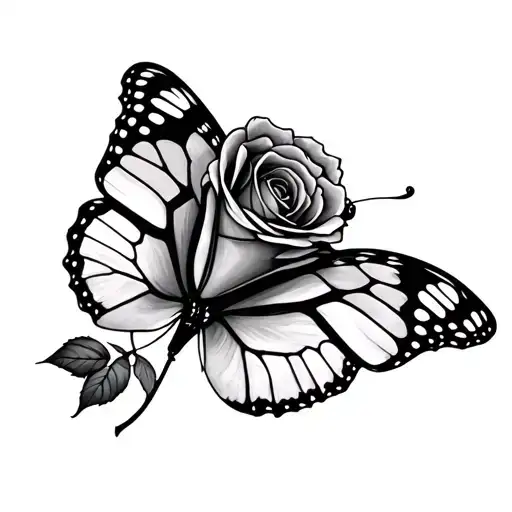 Rose A Butterfly