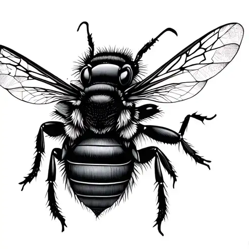 Worker Bee With Sacred Geometry Patterns