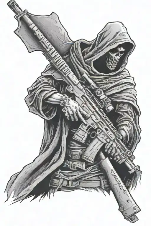 Cloaked Reaper With Ar15