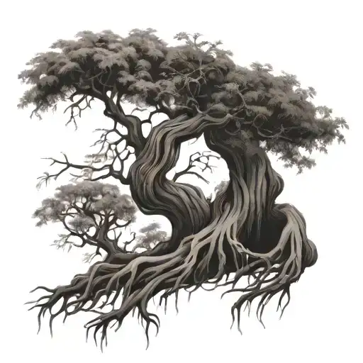 Griffyn Willow Tree With Roots Reaching Deep