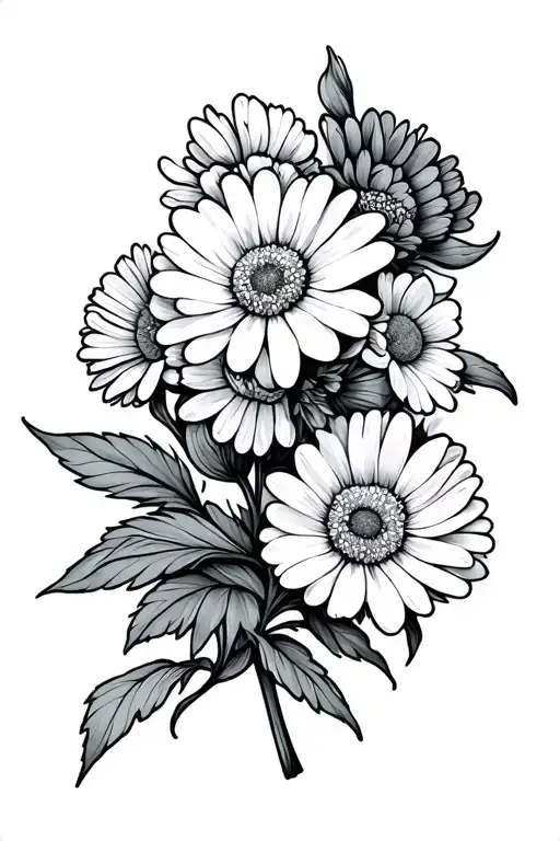 Carnation And Daisy Flower Bouquet With The Names Jack And Nickelus In The Flowers