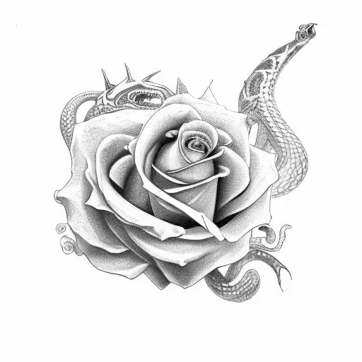 4 Accords Tolteques Avec Rose Et Serpent