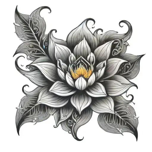 Tibetan Lotus Pattern