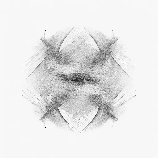 An Abstract Representation Of Time Flowing Like Musical Waves