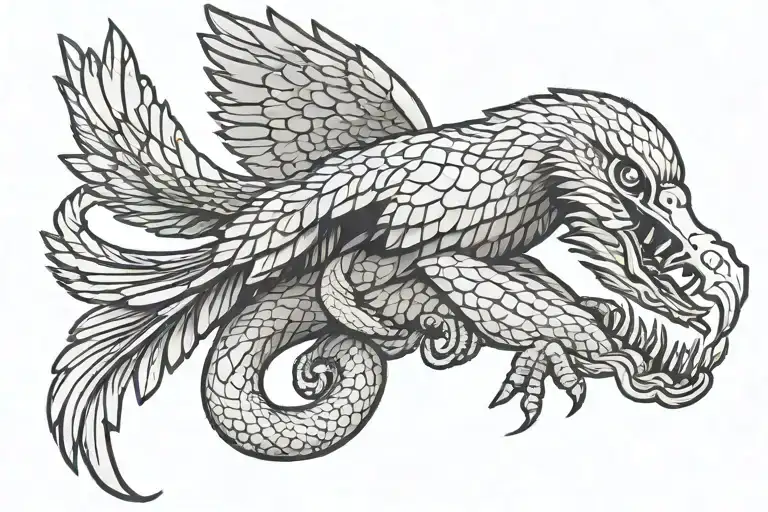 Eagl Flying And Holding In His Hand Snake