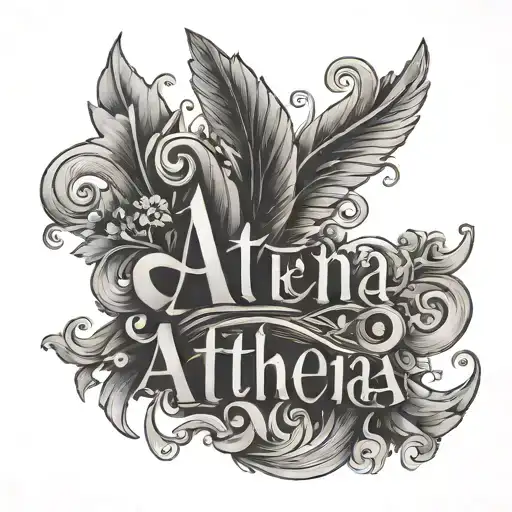 Athena Name Written Pretty