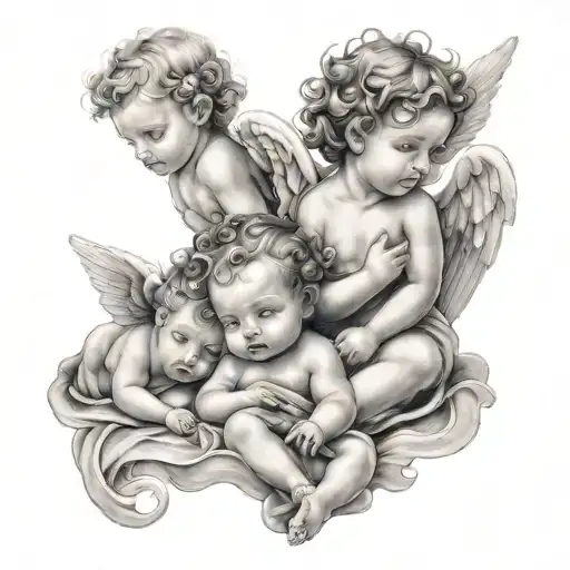 Unique Baby Angel Two Girls And A Boy