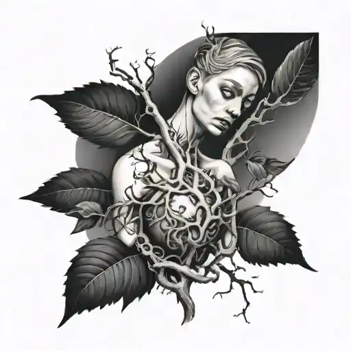 Poison Tree Growing From A Woman's Body