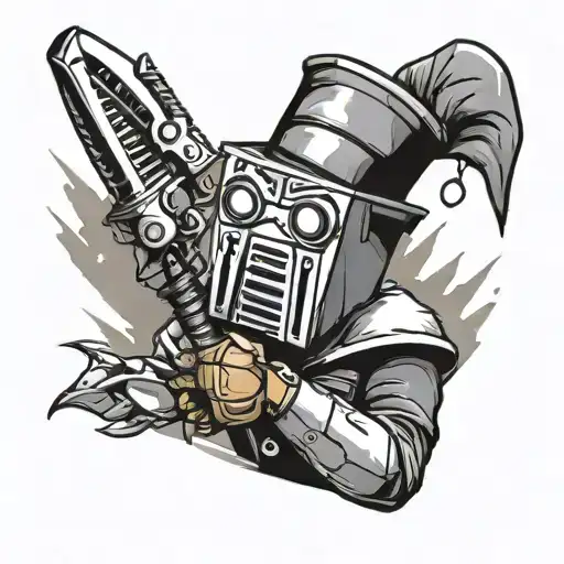 Claptrap Holding Chef Knives And Chef Hat Holding