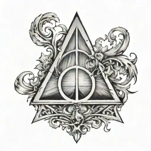 The Deathly Hallows Symbol Without Any Objects